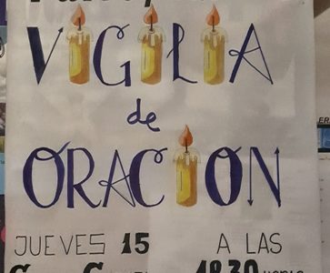VIGILIA DE ORACIÓN CÁRITAS DE LA MAGDALENA